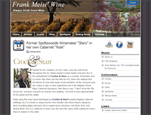 Tablet Screenshot of frankmeliswine.com